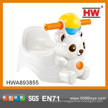Engraçado animal urso forma plástico cadeira de bebê WC
